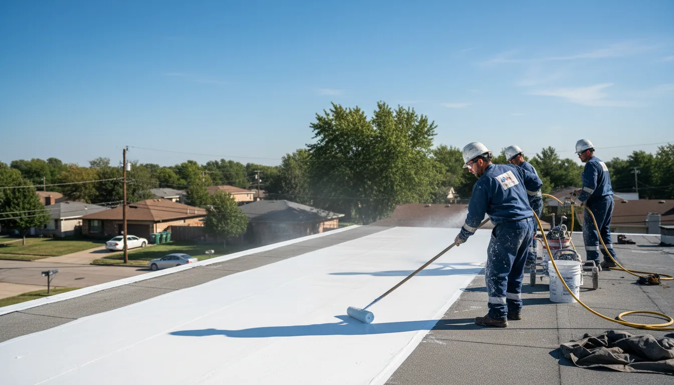 Commercial roof coating in Preston, MO near me